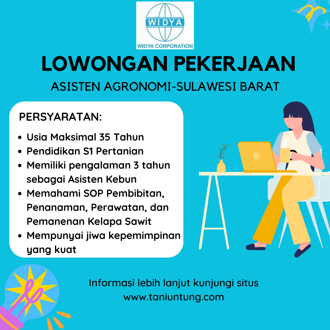 Info Loker Pertanian Asisten Agronomi Di PT Unggul Widya Teknologi